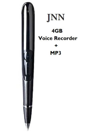 JNN Professional Digital Voice Recorder + HD MP3, 4GB Smart Pen Voice Activated Recorder for Meetings, Interviews, Classes & More - Imported from UK